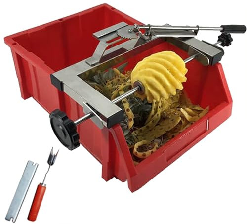NVYAZJ Peladora de piña, peladora Manual de Frutas con Hoja de Repuesto, Soporte Ajustable, Equipo de procesamiento de piña, descorazonador de Frutas, Seguridad para la Salud, Herramienta de pelado
