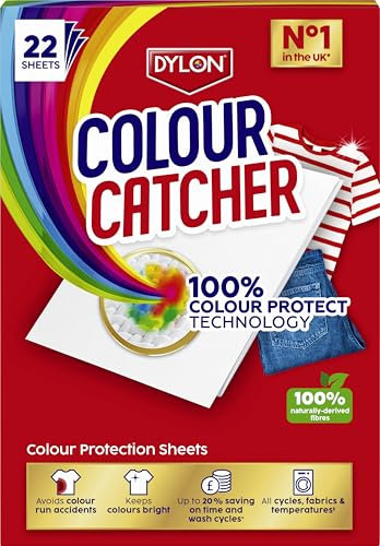 Colour Catcher Colour Protection Sheets (1 pack x 22 sheets), Colour Catcher Sheets for Mixed Colour Washes to Avoid Colour Run Accidents, Made of 100% Naturally-Derived & Biodegradable Fibers