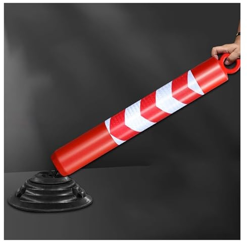 Parkplatzsperre Flexible Sicherheitspoller, Sicherheitsleitpfosten For Die Einfahrt Auf Dem Parkplatz, Fester Weicher Gummi, Reflektierender Kragen, Leitkegel, Rungenbarrieren For Die Verkehrssicherhe