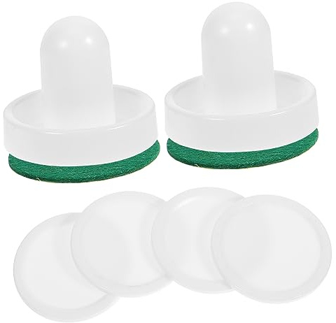 SKISUNO Ice Hockey Game Replacement Pusher in White Resin Material, Convenient Multi-use Hockey Paddle for Indoor Playing and Game Room Accessories