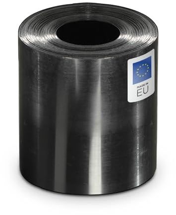 blizz-z terraflex plast Weg-und Beeteinfassung HDPE L: 25m - 1 Rolle | Höhe 25 cm, Stärke 2 mm - schwarz - Rasenkante, Beetumrandung - flexibel, biegbar - Made in EU