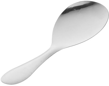 FUNNETOYU Paletta Per Riso in Acciaio Resistente All’usura, Cucchiaio Da Cucina Antiaderente Leggero, Set 2 Pezzi Per Trasferire Riso Cotto Morbido e Soffice
