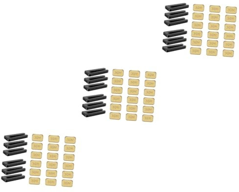 NUOBESTY 18 Sätze Fan Balance Kit Austausch Der Deckenlamellen Auswuchtkit Für Klingen Sechs Deckenventilatorklingen Auswuchtkits Für Lüfter Ersatz Lüfterausgleichssatz 5 Flügel Metall