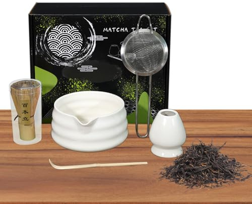 Service à thé japonais – Théière traditionnelle en céramique – Ensemble de service à | Finition émaillée avec poignée et design élégant pour les invités de cérémonie à la maison et les moments