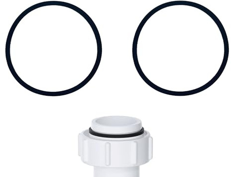 PlumbEZ 32mm Trap Washers – Durable Rubber Seals for Basin, Sink & Waste Pipe Fittings – Reliable Plumbing Replacement Washers for Leak Prevention – Pack of 2