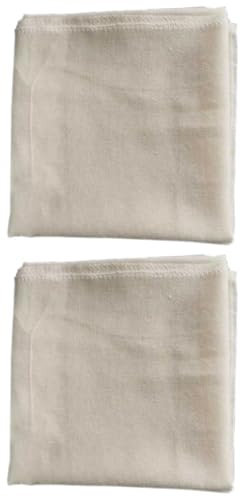 NUOBESTY Set da 2 Panni in Garza di Cotone Naturale Non Sbiancato 95X95 CM per Filtraggio Alimentare Pulizia Cucina e Produzione Formaggio Multiuso per Salse Brodi e Conserve