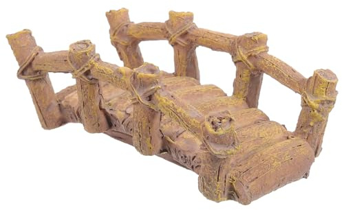 CIYODO Miniatur Brückenmodell Gartendekoration Kleine Harzbrücke für Sandtisch Mikrolandschaft Ornamente Wetterfest Farbecht Formstabil Selbstgemacht Bastelaccessoire für Garten