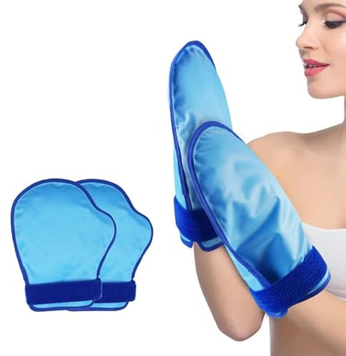 Hand Kühlhandschuh & Wärmetherapie Handschuh – Wiederverwendbare Gel Kälte-/Wärmekompresse für Hände, Arthritis, Karpaltunnel, Schwellungen – Flexible Hand Ice Pack mit Klettverschluss（26x21 cm）