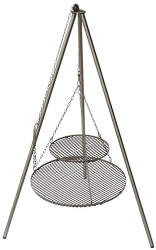 Dreibein Edelstahl Massiv Schwenkgrill Modular Dreibeingrill (Dreibein Edelstahl)
