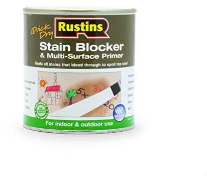RUSTINS Stain Blocker & Multi-Surface Primer 1ltr -Versatile All-Surface Primer for Blocking Stains and Sealing Porous Materials; Optimal for Walls, Ceilings, and Wood
