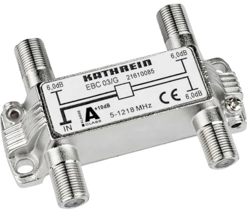 Kathrein EBC 03/G 21610085 Kabel-TV Abzweiger 3-Fach 5-1218MHz, Silber