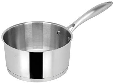 Sitram 711604, Casserole Charleston en acier inoxydable qualité professionnelle Ø 16 cm - tous feux dont induction, Argent