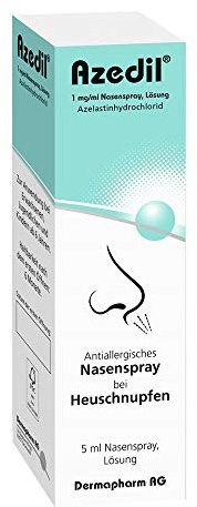 Azedil, Nasenspray, für Allergien und Heuschnupfen, Azelastin, 5ml | Allergien und Heuschnupfen, Azelastin, Nasenspray, Packungsgröße: 5ml