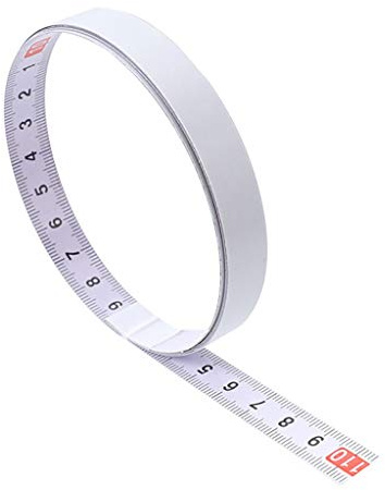 Asalinao Mètre ruban autocollant 1 m / 2 m / 3 m / 5 m de large, 13 mm de large, droite vers gauche, gauche vers droite, centre des deux côtés (2 m, gauche à droite)