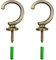 AMONENZ 2 Pezzi Ganci per Tende, Ottone Gancio da Parete Vintage, Gancio a Vite con Tubo di Espansione, può Essere Utilizzato per Tende da Bagno, Abbigliamento, Cappelli