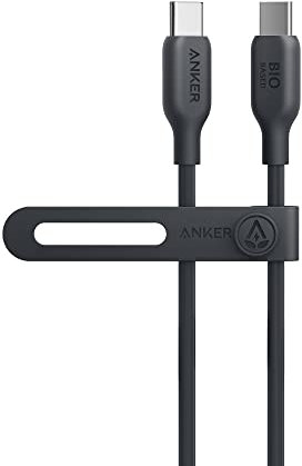 Anker USB C to USB C Cable 543-240W Bio USB Cable 2-90cm Compatible with iPhone 16/15, MacBook Pro/Air, iPad Pro/Air, Galaxy S24, Pixel, Switch, LG (Black)