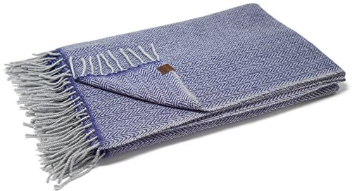 Borges & Scott - 100% Kaschmirdecke/Überwurf - Ozean HB