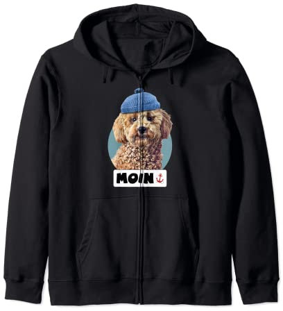 Moin Spruch Motiv Pudel-mütze Design Norden Norddeutsch-land Kapuzenjacke