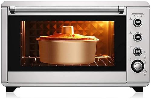 60L Mini horno electrónico Temperatura controlable 28-230 鈩? Y 120 minutos Temporizador Hogar Multifuncional Aire caliente 360 ° Tenedor giratorio para asar Fermentación Horno de descongelación
