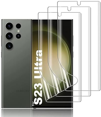 nulala 3 Piezas Protector de Pantalla de TPU para Samsung Galaxy S22 Ultra, Flexible Películas de Hidrogel para Samsung Galaxy S22 Ultra - Alta Sensibilidad, Admite de Huella Digital