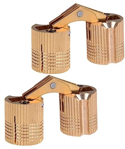DOITOOL 2stücke Scharniere Verdecktes Scharnier Mit Schraube Für Holztüren Und Platten Möbelzubehör Einfache Montage Unsichtbar Im Geschlossenen Zustand