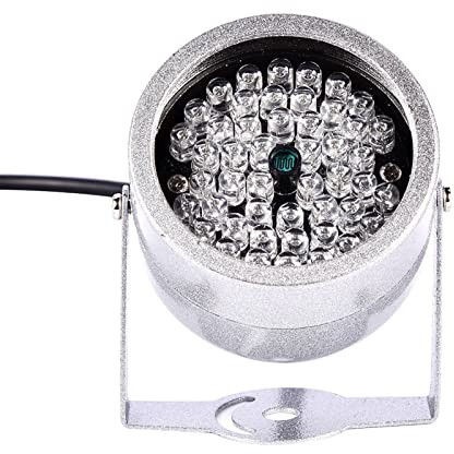 Yinhing Luce per Visione Notturna a Infrarossi Impermeabile,48 Luci di Illuminazione a LED IR,Migliora la Sicurezza della Telecamera CCTV,Ideale per la Sorveglianza Notturna,luce di riempimento