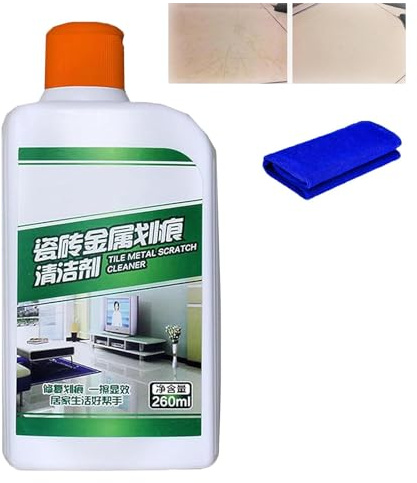 Fliesenboden Kratzer Reparatur und Reinigungsmittel, Multi- Kratzer entfernen Zweck Reiniger, Fliesen Reparatur Set, Boden Glanz Reparatur, Polieren Ausbessern Fliesenfüller für Badezimmer