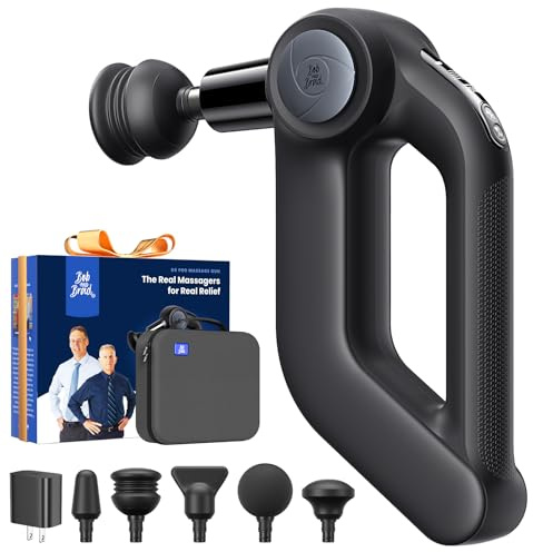 BOB AND BRAD D5 Pro Massage Gun with 13mm Amplitude, FSA-HSA Eligible, Professional Deep Tissue Percussion Massage Gun, Ergonomic D-Handle for Effortless Muscle Pain Relief, Adapter Included