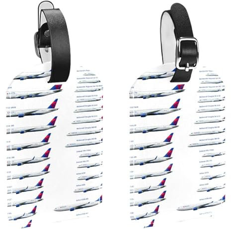 Delta Airlines Gepäckanhänger, Gepäckanhänger, Gepäckanhänger, Gepäckanhänger, Kofferanhänger, 2 Stück
