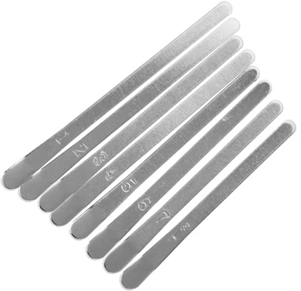 Kalimba 8 Tasten aus Metall, 1 Satz Daumenklavier Tastensatz | Silber, Bridge und Ersatzteile, Leicht zu Montieren, für Übung, Auftritt und Reparatur