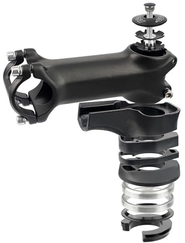 MAKELEN Integrated Headset with Stem for 1-1/8 Threadless Steerer, Headtube Inner Diameter 52.1mm/Outer Diameter 56mm 39.8mm Crown Race Cartridge Ball Bearing Black