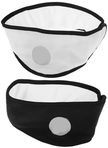 DEARMAMY 2PCS Sleep Ear Muffs Sleeping Eye Mask Sleeping Ear Wrap Ear Warmer Headband Adjustable Ear Covers
