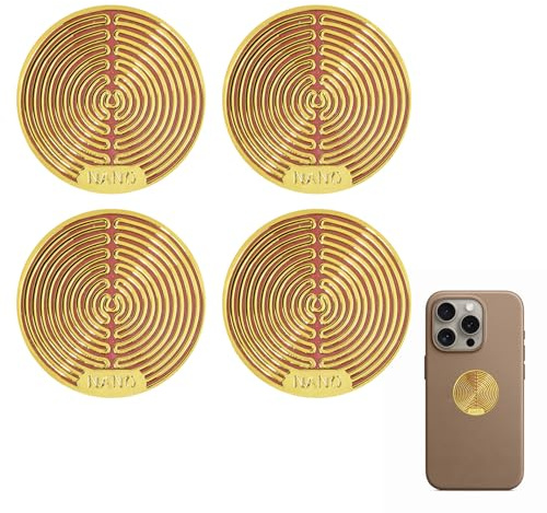 4 Pezzi Adesivi Anti Radiazioni Elettromagnetiche, Protezione Radiazioni Cellulare e Anti Onde Elettromagnetiche per Telefoni, Laptop, EMF Blocker per Dispositivi Elettronici