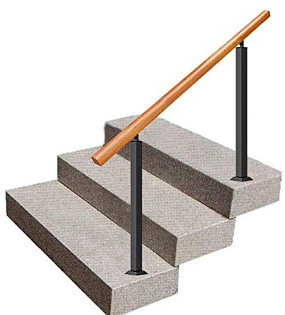 Outdoor Holz il für Treppen Sicherheit Handlauf für Dachboden Villa Korridor Garten Schmiedeeisen Pfosten Treppenhaus Geländer
