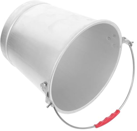 Cabilock 28 Cm Großer Vorratseimer Aus Aluminium 9 L Fassungsvermögen Robuster Wassereimer Tragbar Sicheres Material Leicht Zu Pflegen