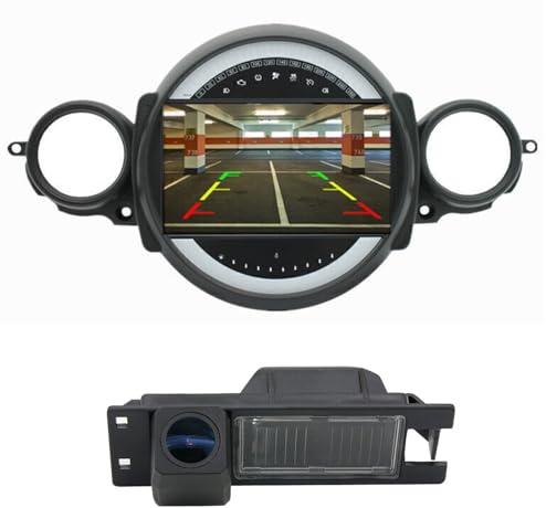 Navigatore GPS AHD Canbus autoradio CarPlay Android + telecamera di retromarcia compatibile con BMW Mini Cooper R50 R52 R53 R56 R57 R58 R59 F55 F56 F57/R55/Countryman R60/Paceman R61 (Radio C+8039B)