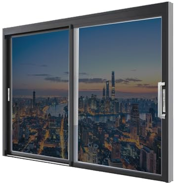 Vinilos para Ventanas Opaco 80 x 800 cm Anti UV Anti Calor Protege del Sol Película de Protección Solar UV para Hogar Oficina Tienda, Gris