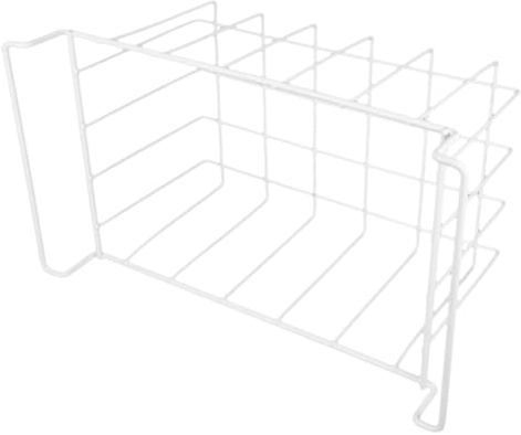 LOLIPPYY Organizadores para Congelador de Hierro Blanco, Cesta de Almacenamiento del Congelador Diseño por Capas y Colgante, Adecuado para Cocina | Diseño por Capas y Capacidad Colgante, Transpirable y Resistente Humedad, Uso en Cocina