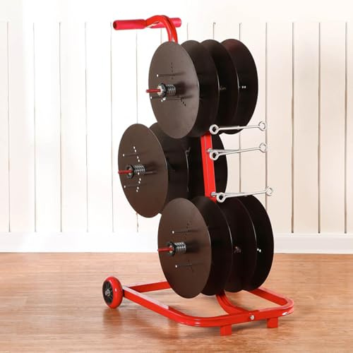 Cable Reel Holder And Dispenser,Heavy-Duty Electrical Cord Reel, Steel Wire Spool Holder & Dispenser, Industrial Extension Cord Organizer, Durable Cable Management Solution for Commercial Us