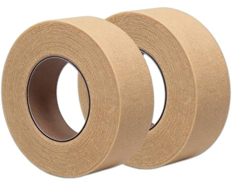 2 rullar mikrotejp hudfärger 2,5 cm x 9,14 m – ventilerande fleece näsa tejp ansiktstejp för ögonfransförlängning, mild fixeringsplåster