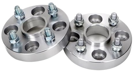 Spurverbreiterungen Für Ford Ka+ Für Aktiv Für Figo Für B-max M12XP1.5 2 Stück 20/25/30/40mm PCD 4x108 CB 63,4mm Rad Spacer Adapter(2pieces 15mm Silver)