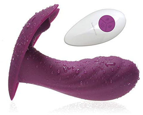 Lustfactor Premium Butterfly-Vibrator für Sie aus Silikon | Kabellose Funk Fernbedienung | Für die vaginale + klitorale Stimulation geeignet | Aufladbar, USB | Erotik Sexspielzeug für Frauen | Vibroei