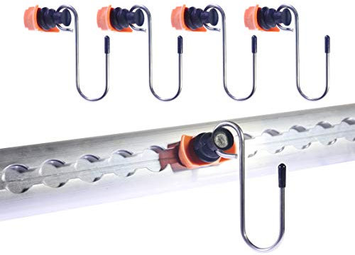 4 x Haken für Airlineschienen Single endbeschlag airlineschienen Zurrschienen Fitting