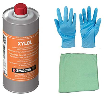 Xylol Reinigungs-, Verdünnungs- & Lösungsmittel entfernt Fette und Wachs (Parafin) zuverlässig und sehr schnell inkl. Microfasertuch von E-Com24 (250 ml)