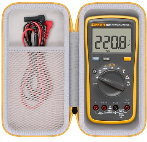 Khanka Hart Tasche Case für Fluke 87 V Echteffektiv-Digitalmultimeter Etui Schutzhülle.(nur tasche)