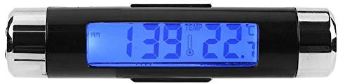 Broco Thermometre Voiture Interieur,LED multi-fonctionnel Thermomètre automatique de l'horloge électronique voiture rétro-éclairage affichage numérique