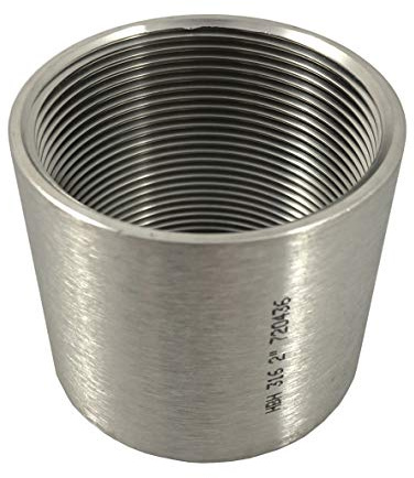 Edelstahl Gewindemuffe Gewindefitting Muffe IG V4A Innengewinde (2 Zoll)