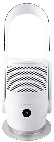 Climadiff – Ventilador y purificador de aire AIRPUR1 – Elimina el 99,95% de las partículas ultrafinas en suspensión – Eficaz contra el polvo fino, ahumado, bacterias, moho, gérmenes