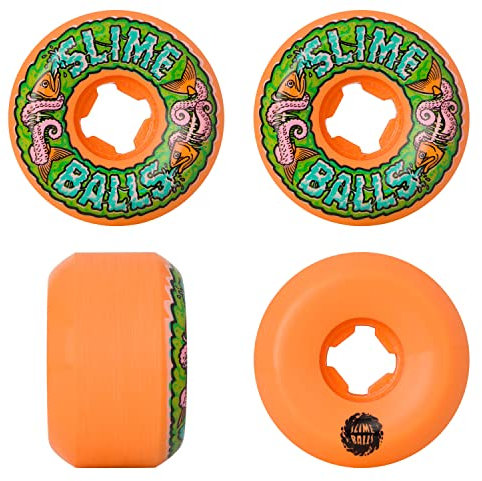 Slime Balls Skateboard-Räder 56mm Fischbälle Speed Balls 99A Orange Fish Balls Orange