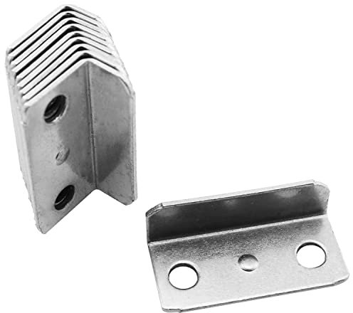 FMHXG Lot de 10 gâches coudées pour serrure de tiroir pour maison, bureau, armoire, tiroir, porte, meubles, matériel de fixation